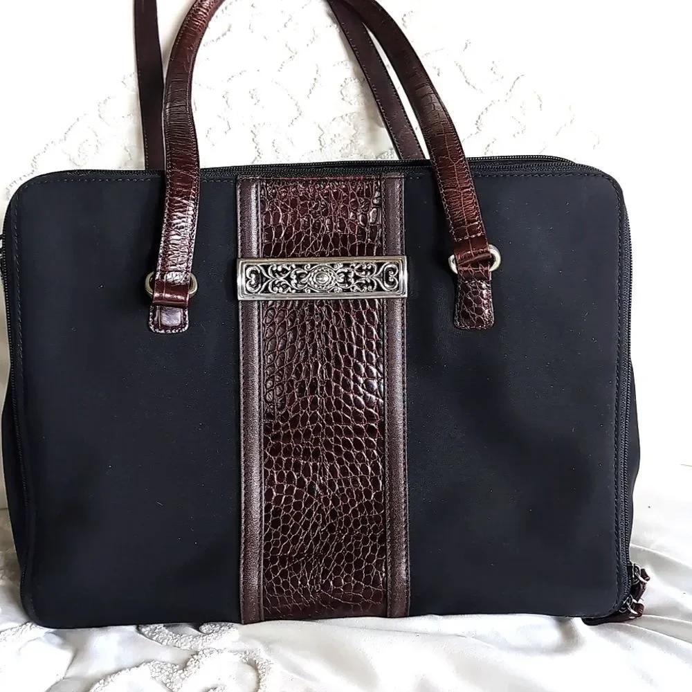 Brighton -One World Satchel, Briefcasette -Dual Handle Shoulder Bag